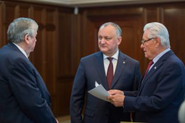 Igor Dodon held a meeting with two ex-presidents of Moldova