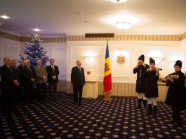 Președintele Republicii Moldova, Nicolae Timofti, a primit în Ajunul Crăciunului pe stil nou cete de colindători