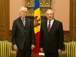 President Nicolae Timofti met Minister of Foreign Affairs of Finland Erkka Tuomioja