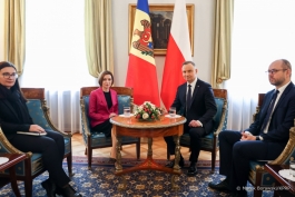 Moldovan-Polish relations discussed in Warsaw by President Maia Sandu and President Andrzej Duda