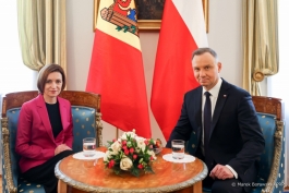 Moldovan-Polish relations discussed in Warsaw by President Maia Sandu and President Andrzej Duda