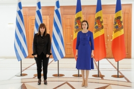 The Head of State met today in Chisinau with the President of the Hellenic Republic, Katerina Sakellaropoulou