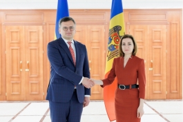 President Maia Sandu met with Ukrainian Foreign Minister Dmytro Kuleba