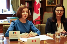 President Maia Sandu discussed in Ottawa regional security, the challenges facing the Republic of Moldova and the reform agenda