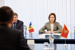 President Maia Sandu met with Montenegrin President Jakov Milatović