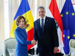 Moldovan-Austrian cooperation discussed by President Maia Sandu and Austrian Federal Chancellor Karl Nehammer