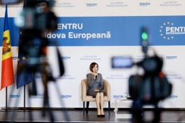 Președinta Maia Sandu s-a adresat cetățenilor și presei  în legătură cu importanța referendumului pentru aderarea Republicii Moldova la Uniunea Europeană