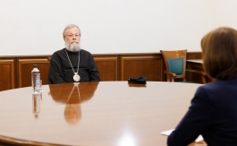 Șefa statului s-a întâlnit cu Înaltpreasfințitul Vladimir, Mitropolit al Chișinăului și al Întregii Moldove