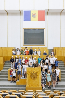Elevi din întreaga țară au vizitat Președinția Republicii Moldova în cadrul programului „Excursia europeană”